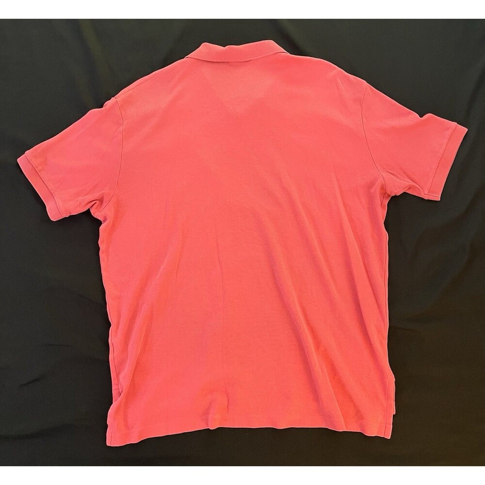 Polo Ralph Lauren Men's XL Salmon Pink Polo Shirt Green Pony Cotton Short Sleeve - Picture 2 of 6